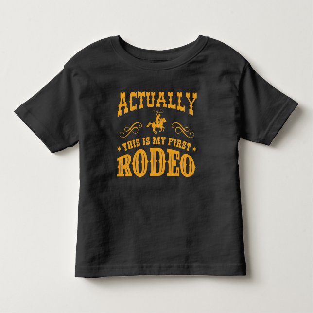 Camiseta De Bebé En Realidad Este Es Mi Primer Rodeo (Anverso)