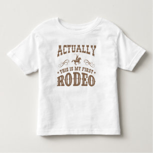 Camiseta De Bebé En Realidad Este Es Mi Primer Rodeo