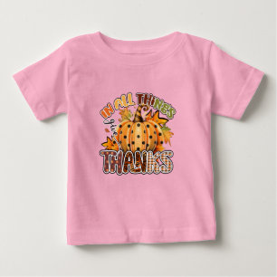 Camiseta De Bebé En Todas Las Cosas Da Gracias