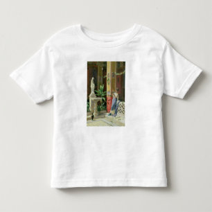 Camiseta De Bebé En un patio en Pompeya, 1878