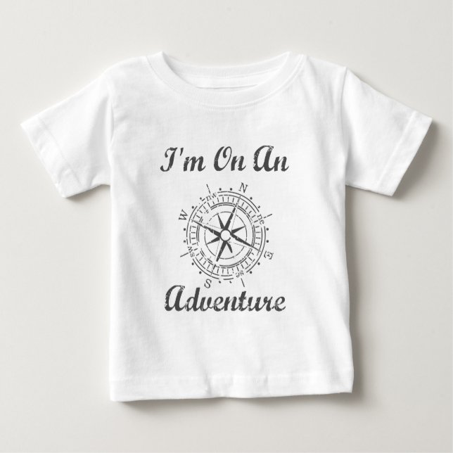 Camiseta De Bebé en una aventura (Anverso)