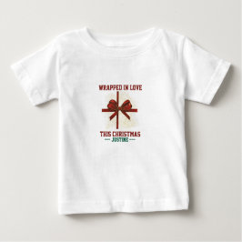 Camiseta De Bebé Enamorados de estos Navidades | Bebé personalizado