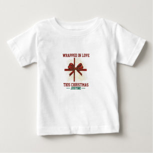 Camiseta De Bebé Enamorados de estos Navidades Bebé personalizado