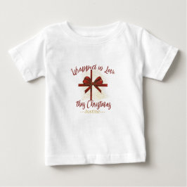 Camiseta De Bebé Enamorados de estos Navidades | Personalizado