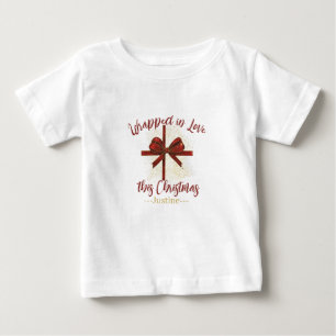 Camiseta De Bebé Enamorados de estos Navidades Personalizado