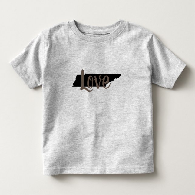 Camiseta De Bebé encanto rústico AMOR DE TENNESSEE en letra | (Anverso)