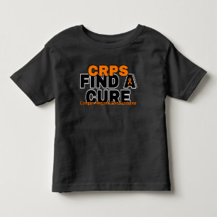 CAMISETA DE BEBÉ ENCONTRAR UNA CURA/NEGRO...CRPS