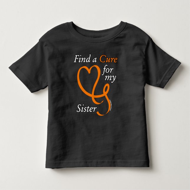 Camiseta De Bebé Encuentra una cura/ Corazón/ Hermana... RSD/CRPS (Anverso)