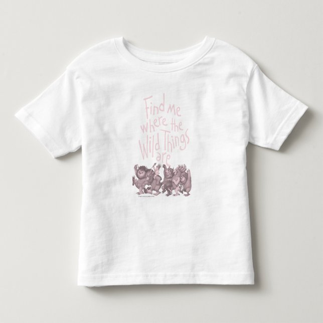 Camiseta De Bebé Encuéntrame dónde están las cosas salvajes (Anverso)