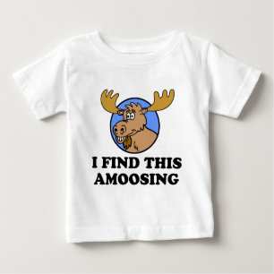 Camiseta De Bebé Encuentro Este Amovedor Moose Pun