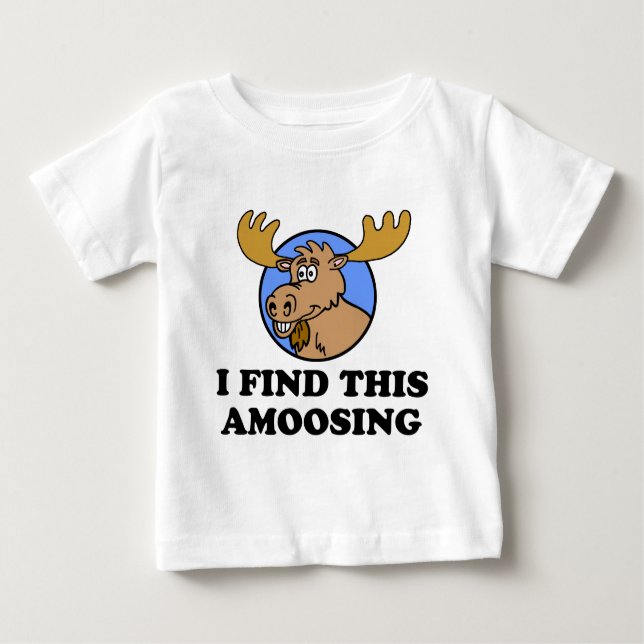 Camiseta De Bebé Encuentro Este Amovedor Moose Pun (Anverso)