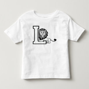 Camiseta De Bebé Encuentro lúdico de leones con la letra L