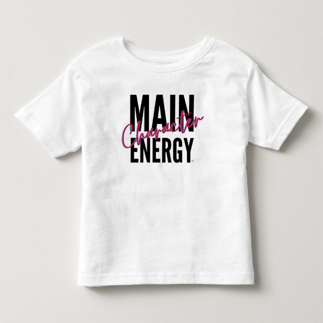 Camiseta De Bebé Energía de caracteres principales (Anverso)