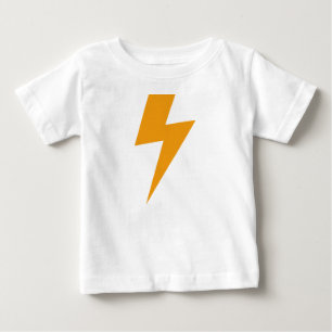 Camiseta De Bebé Energía del Trueno Amarillo Impreso