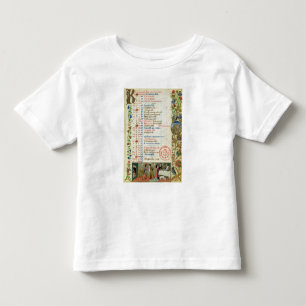 Camiseta De Bebé Enero; figuras que comen y que beben