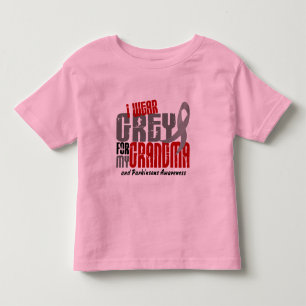 Camiseta De Bebé Enfermedad de Parkinsons LLEVO el GRIS PARA MI
