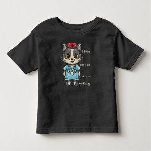 Camiseta De Bebé Enfermera de gatos que se preocupa: es mi cosa
