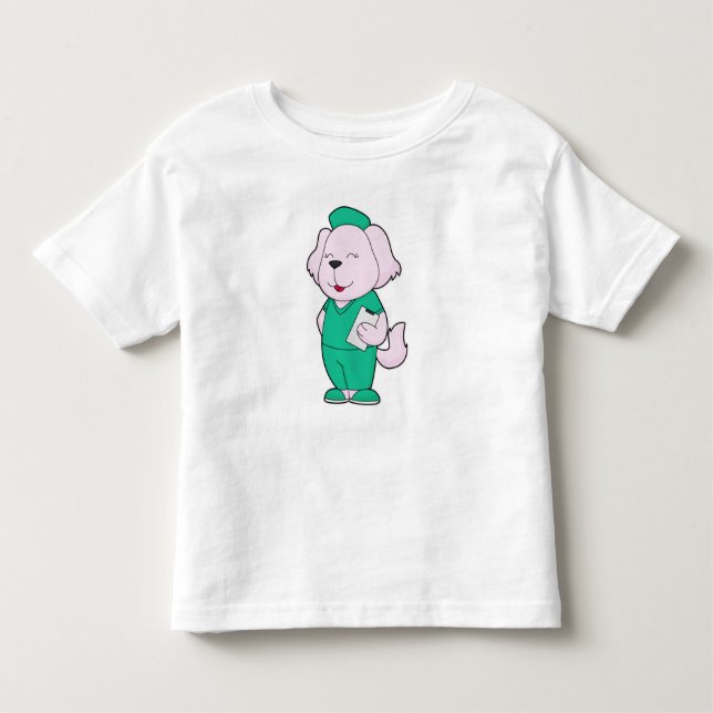 Camiseta De Bebé Enfermera de perros (Anverso)