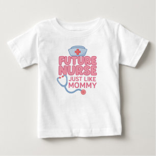 Camiseta De Bebé Enfermera del futuro como mamá