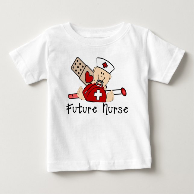 Camiseta De Bebé Enfermera futura (Anverso)