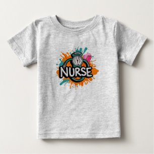 Camiseta De Bebé Enfermeras dinámicas: el latido de la atención de