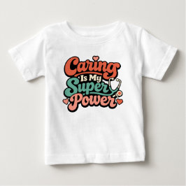 Camiseta De Bebé Enfermería es mi superpoder Enfermera 