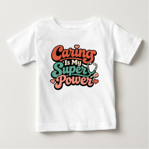 Camiseta De Bebé Enfermería es mi superpoder Enfermera 
