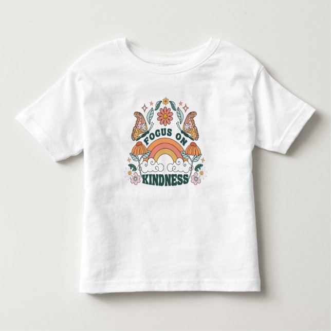 Camiseta De Bebé Enfoque en Gráfica de bondad Groovy (Anverso)