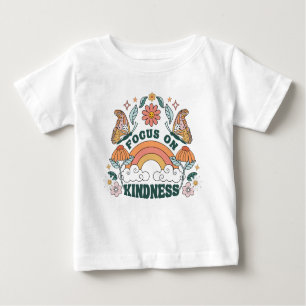 Camiseta De Bebé Enfoque en Gráfica de bondad Groovy