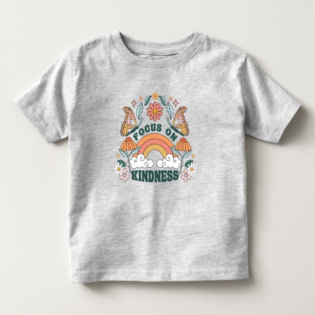 Camiseta De Bebé Enfoque en Gráfica de bondad Groovy (Anverso)