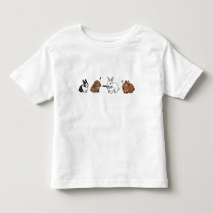 Camiseta De Bebé enfrentamiento del conejo divertido