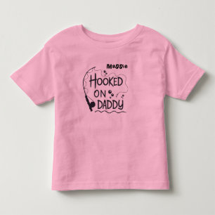 Camiseta De Bebé Enganchado Con El Personalizado De Papi Pescador P