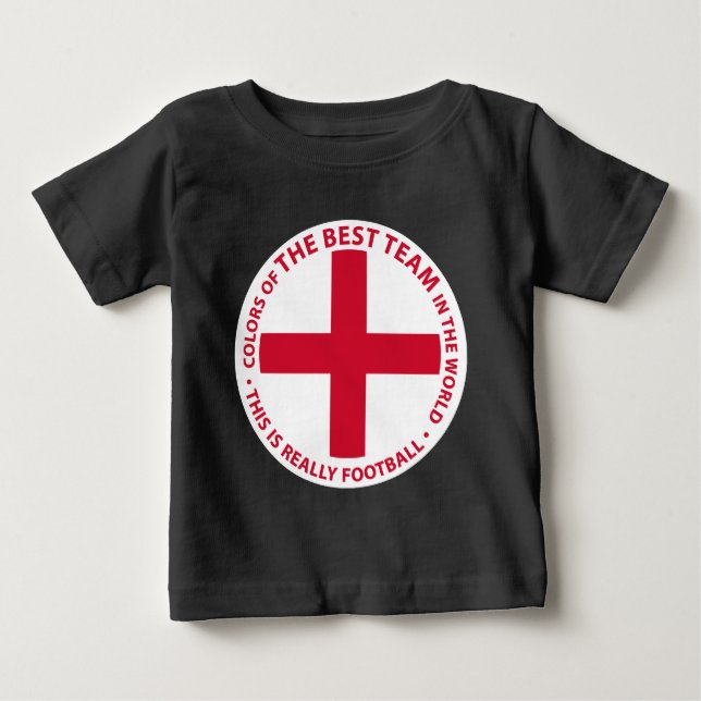 Camiseta De Bebé England - Inglaterra Art Shield (Anverso)