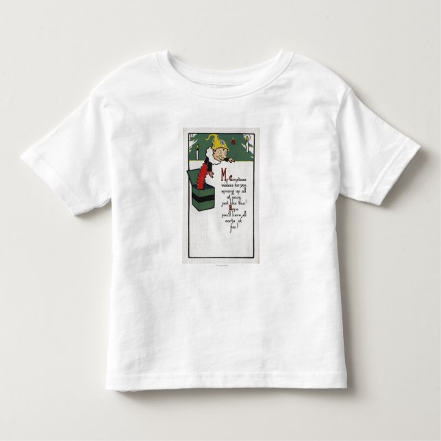 Camiseta De Bebé Engranaje diferencial que envía deseos del navidad (Anverso)