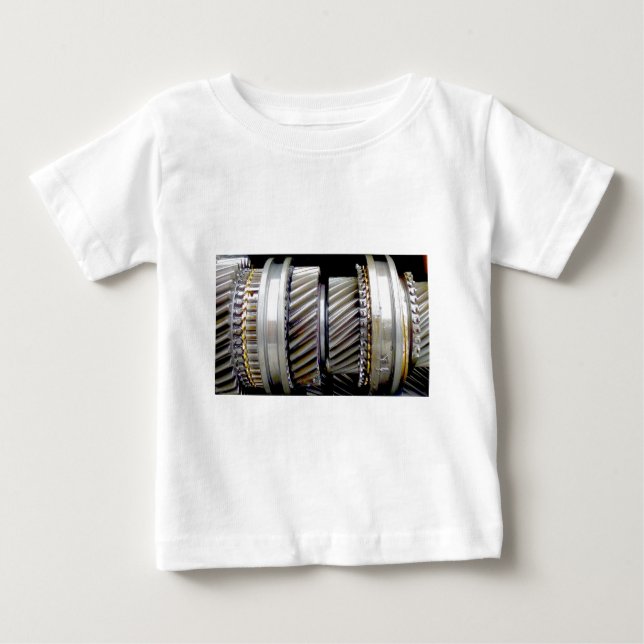 Camiseta De Bebé Engranajes industriales (Anverso)