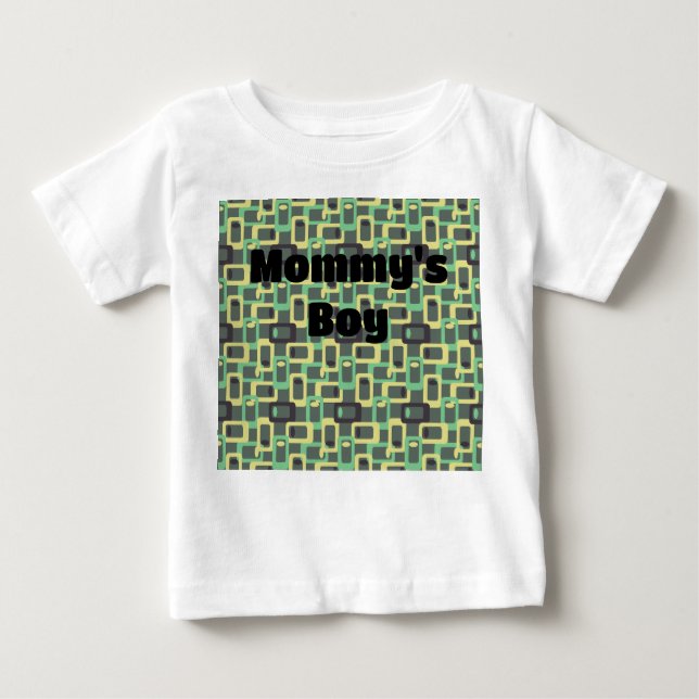 Camiseta De Bebé Enlace de cadena gris (Anverso)