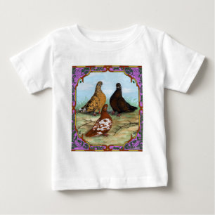 Camiseta De Bebé Enmarcado de pichones con acceso rápido al inglé