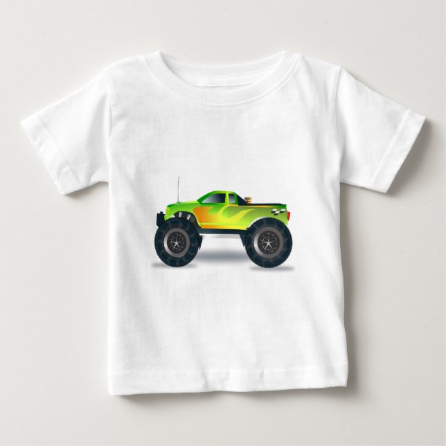 Camiseta De Bebé Enorme Monster Truck Speedway (Anverso)