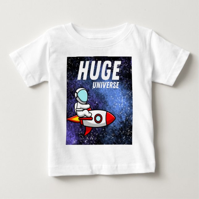 Camiseta De Bebé enorme universo (Anverso)