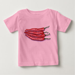 Camiseta De Bebé Enredadera del niño de las pimientas de chile