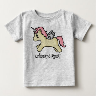 Camiseta De Bebé Enredadera infantil [rosada] de la roca de los