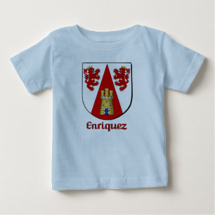 Camiseta De Bebé Enriquez Family Shield Infant Organieper Creeper