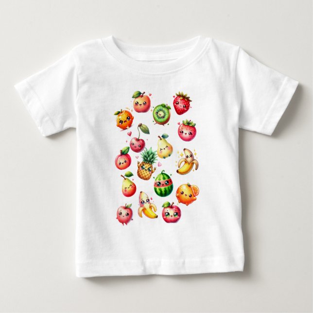Camiseta De Bebé Ensalada de Frutas (Anverso)