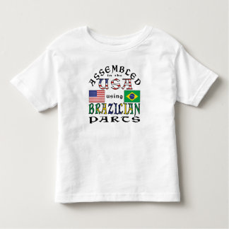 Camiseta De Bebé Ensamblados en EE.UU. usando piezas brasileñas