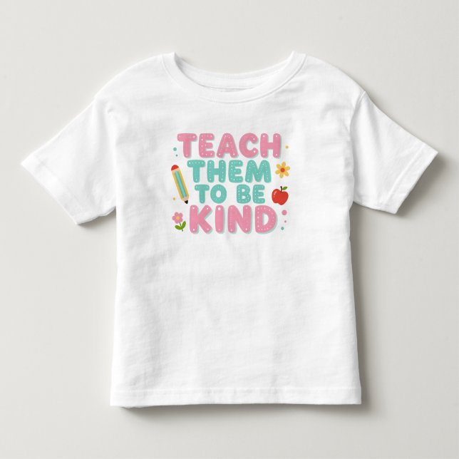 CAMISETA DE BEBÉ ENSÉÑALES A SER AMABLES (Anverso)