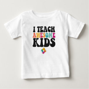 Camiseta De Bebé Enseño a increíbles niños educadores en conciencia