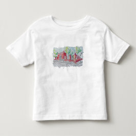 Camiseta De Bebé Entrada histórica de ladrillo rojo