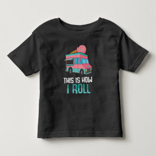 Camiseta De Bebé Entrega de postre veraniega del conductor del cami