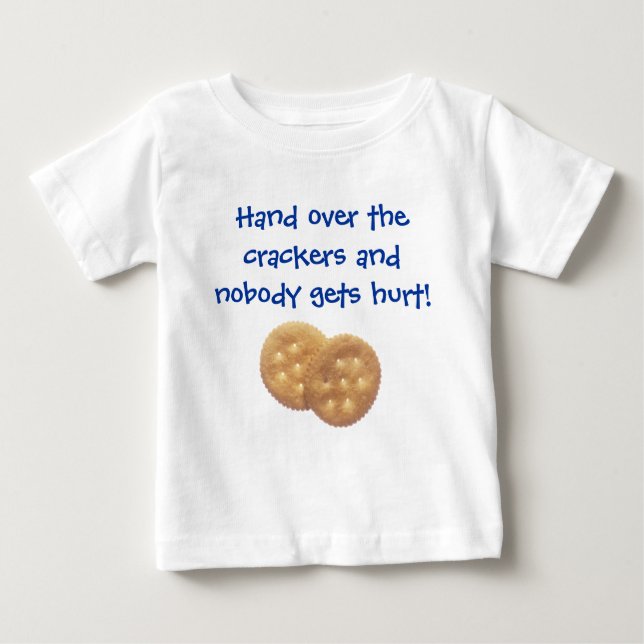 Camiseta De Bebé Entregue las galletas… (Anverso)