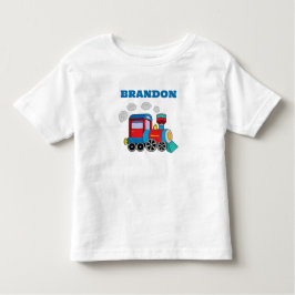 Camiseta De Bebé Entrena a los niños Azul Nombre personalizado